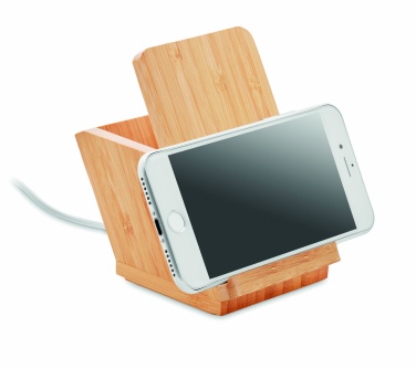 Logo trade liikelahja kuva: Bambu langaton laturi 5W BAICOI