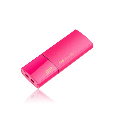 Logotrade mainostuote tuotekuva: Pendrive Silicon Power 3.0 Blaze B05, pinkki