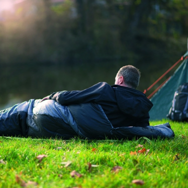 Logo trade liikelahja kuva: Makuupussi KINABALU Schwarzwolf