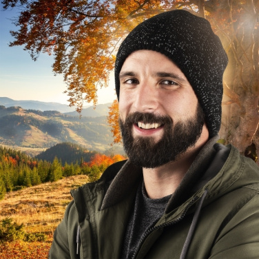 Logotrade liikelahjat kuva: Monikäyttöinen huivi MOGOTON Schwarzwolf