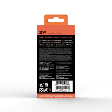 Logotrade mainoslahjat ja liikelahjat tuotekuva: TIEDONSIIRTOKAAPELI LK15AL Tyyppi A- Mfi Lightning