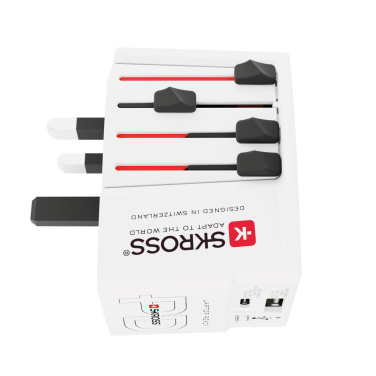 Logotrade mainoslahjat kuva: SKROSS World Travel adapteri MUV 65W PD USB C -kaapelilla