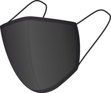 Logotrade mainoslahja tuotekuva: BLACK-BLACK puuvillamaski 140116500