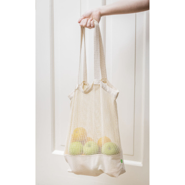 Logo trade mainoslahjat ja liikelahjat kuva: Natura Organic Mesh Shopper (180 g/m²) ostoskassi