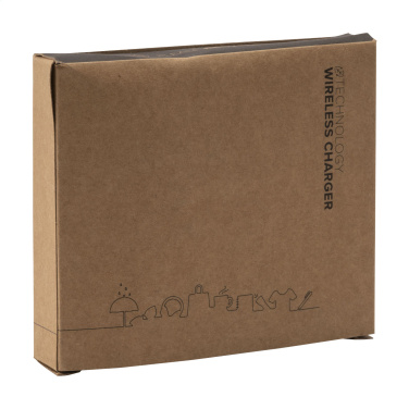 Logo trade mainoslahja ja liikelahja tuotekuva: Bamboo 10W Wireless Charger langaton pikalaturi