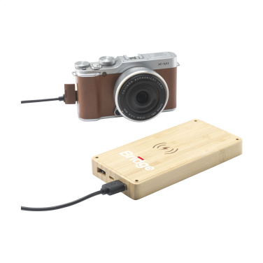 Logo trade mainostuote kuva: Solar Powerbank 8000+ langaton laturi