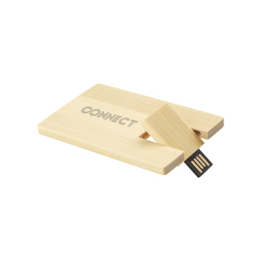 Logo trade liikelahjat mainoslahjat kuva: Luottokortti USB Bamboo 8GB