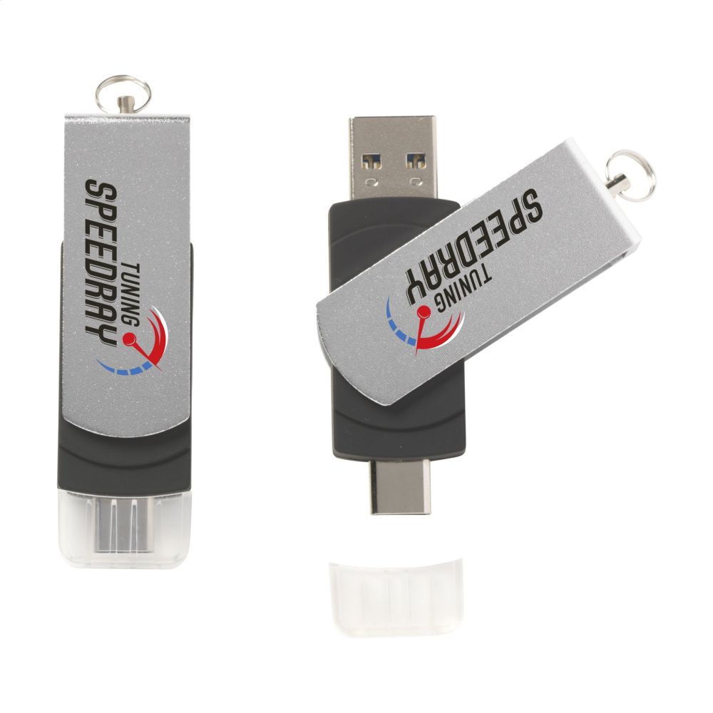 Logo trade liikelahjat tuotekuva: USB Dual Connect 3.0 - Type-C 16 Gt