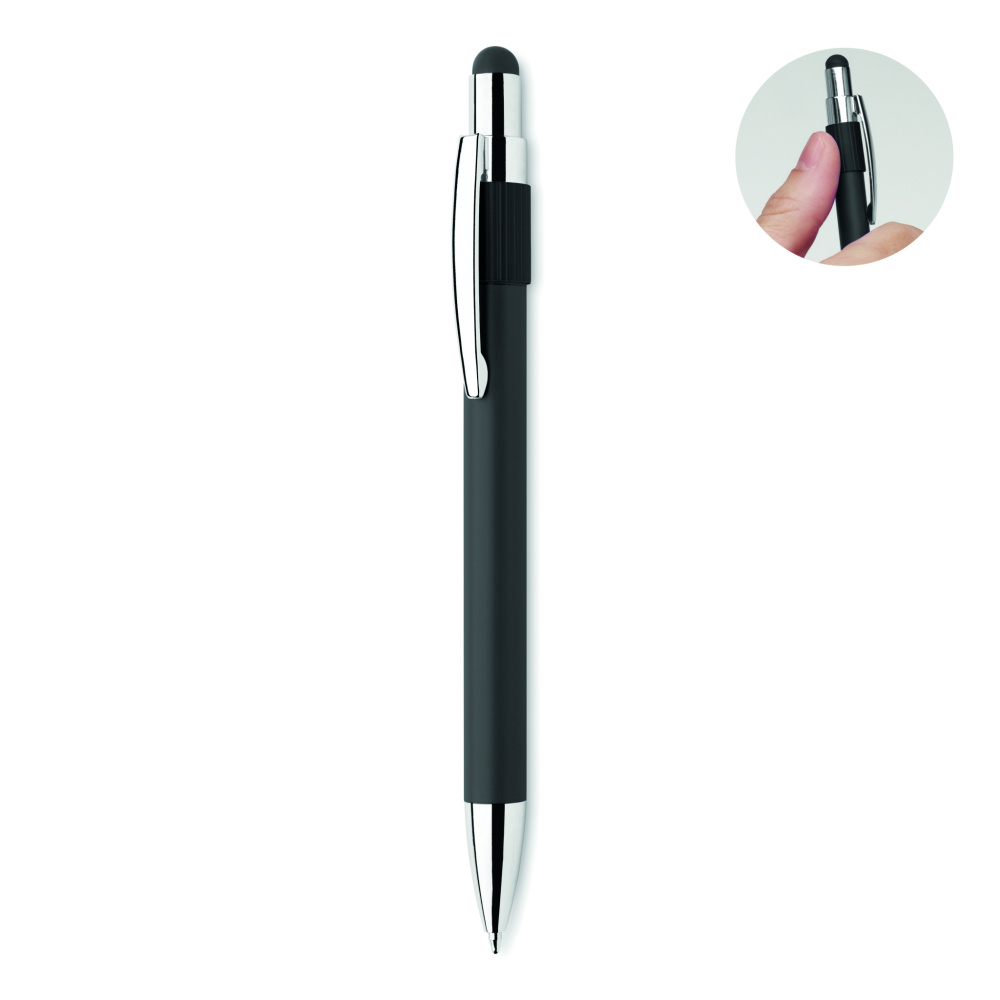 Logo trade liikelahja mainoslahja tuotekuva: Stylus spinner kynä