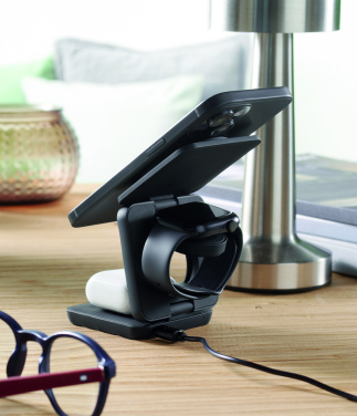 Logotrade liikelahja tuotekuva: 3in1 taitettava latausasema