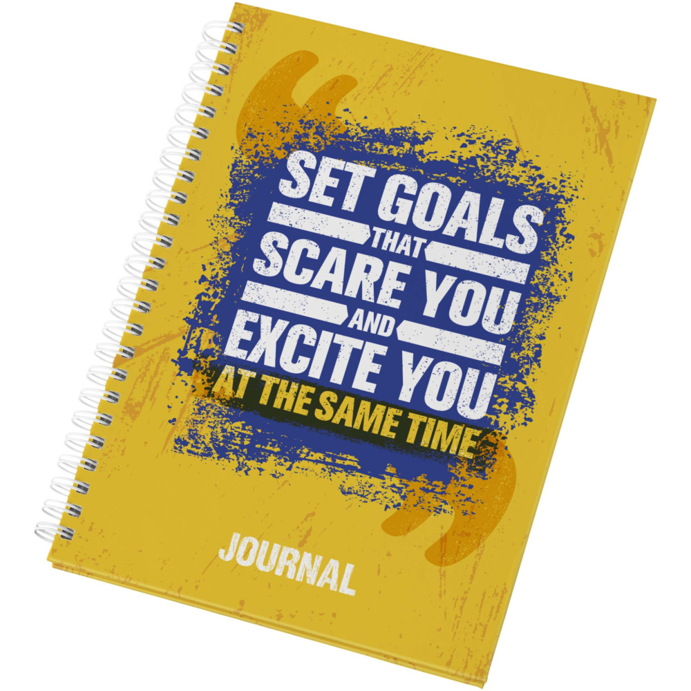 Logo trade liikelahjat mainoslahjat kuva: Desk-Mate® kovakantinen A5-muistio