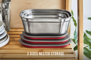 Logotrade mainostuotet kuva: Black+Blum 3-osainen ateriarasiasetti – S, M, L