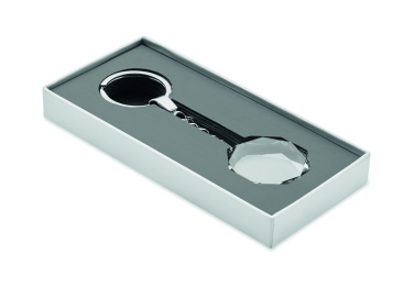 Logo trade liikelahja kuva: Pyöreä lasiavaimenperä