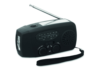 Logo trade mainoslahja kuva: Radio LED-taskulampulla
