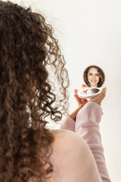 Logotrade mainoslahjat kuva: Lumora RCS -LED-meikkipeili, ladattava, kierrätysmuovia