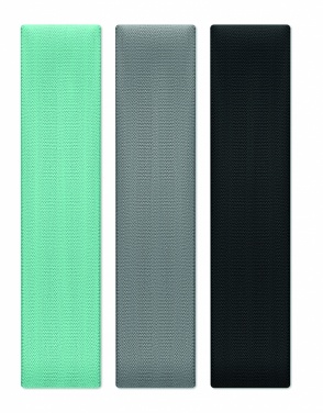 Logotrade reklaminiai produktai nuotrauka: 3 fitneso juostų rinkinys maišelyje