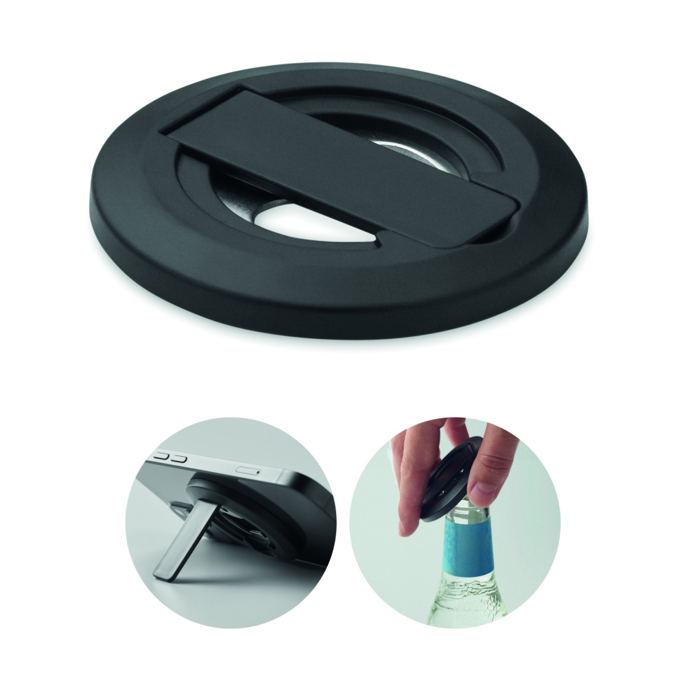 Logotrade firminės dovanos nuotrauka: Telefono laikiklis ir butelių atidarytuvas