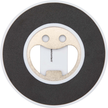 Logotrade dovana nuotrauka: Ain perdirbto plastiko magnetinis telefono stovas su butelių atidarytuvu