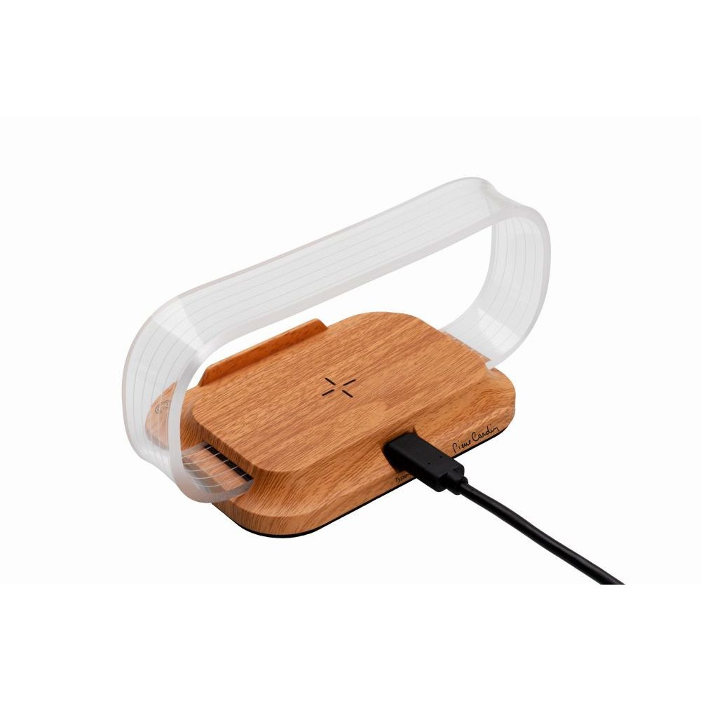 Logotrade reklaminės dovanos nuotrauka: Telefono stovas su belaidžiu įkrovikliu JEROME Pierre Cardin