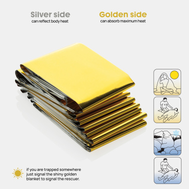 Logotrade verslo dovanos nuotrauka: „Solra“ avarinė antklodė RCS perdirbtame RPET maišelyje