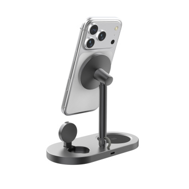 Logotrade firminės dovanos nuotrauka: „Quantum RCS“ itin greitas 25 W magnetinis belaidis stalo įkroviklis