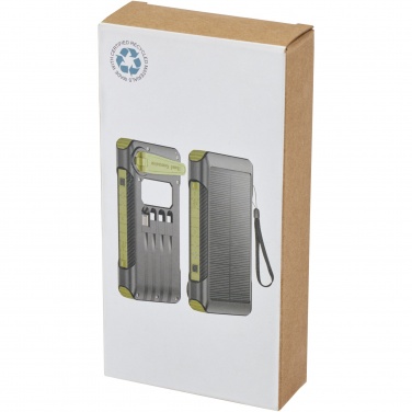 Logotrade ziemassvētku dāvanas foto: Soldy 10 000 mAh RCS pārstrādāta plastmasas saules dinamo jaudas banka 