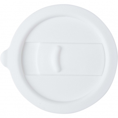 Logotrade logo dāvanas foto: Java 330 ml keramikas trauks ar silikona apvalku un plastmasas vāku