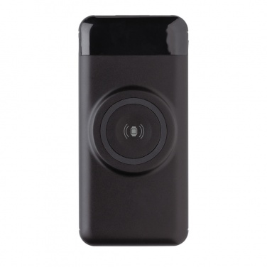 Logotrade biznesa dāvanas foto: 10 000 mah bezvadu barošanas bloks ar pulksteņa lādētāju