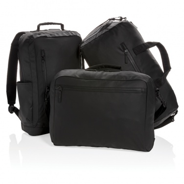 Logotrade biznesa dāvanas foto: Modes melna 15,6" klēpjdatora soma bez PVC