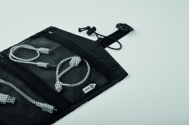 Logotrade korporatīvās dāvanas foto: 210RPET ceļojumu kabeļa organizators