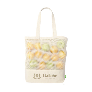 Logotrade korporatīvās dāvanas foto: Natura Organic Mesh Shopper (180 g/m²) iepirkumu maisiņš