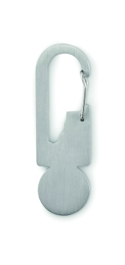 Logotrade logo dāvanas foto: Daudzfunkcionāls atslēgas gredzena žetons