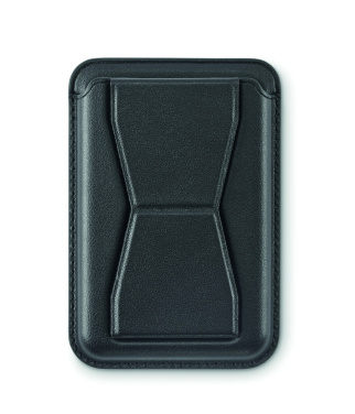 Logotrade logo dāvanas foto: Magnētisks PU karšu turētājs