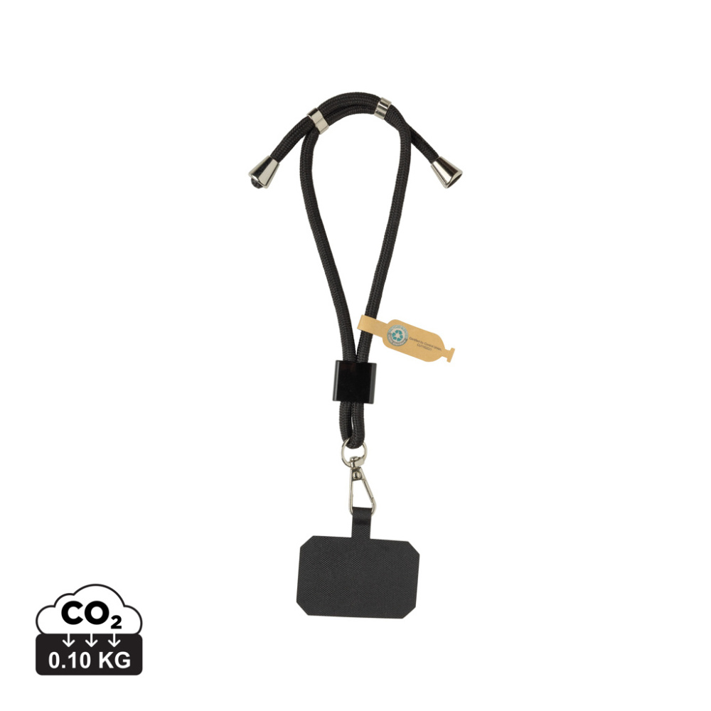 Logotrade biznesa dāvanas foto: CarryLoop RCS pārstrādāta PET regulējama tālruņa turētāja aproce