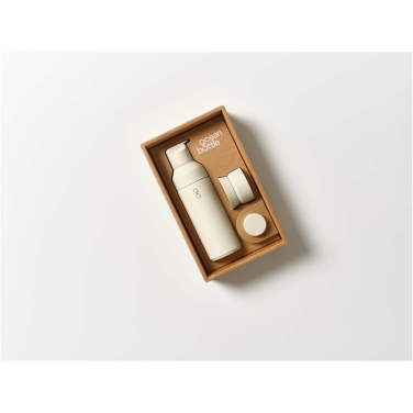 Logotrade Ideja dāvanas foto: Okeāna pudele 500 ml 3-in-1 dāvanu komplekts