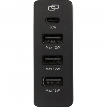 Логотрейд pекламные подарки картинка: Электростанция ADAPT мощностью 72 Вт с PD из переработанного пластика