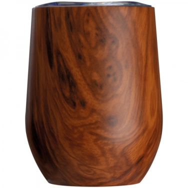 Лого трейд pекламные продукты фото: Кружка из нержавеющей стали с имитацией дерева BRIGHTON 380 мл