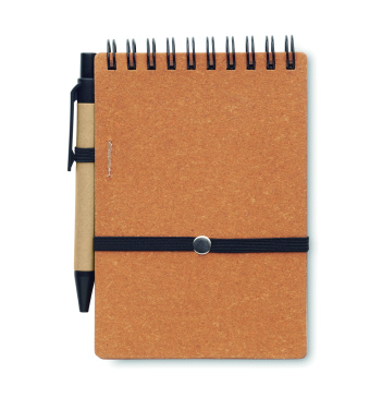 Логотрейд pекламные подарки картинка: Recycled notebook with ball pen