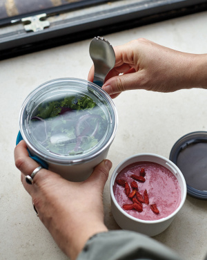 Логотрейд pекламные cувениры картинка: Черный+Blum Ланч-пот Оригинал