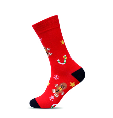 Лого трейд бизнес-подарки фото: Pair of Christmas socks M