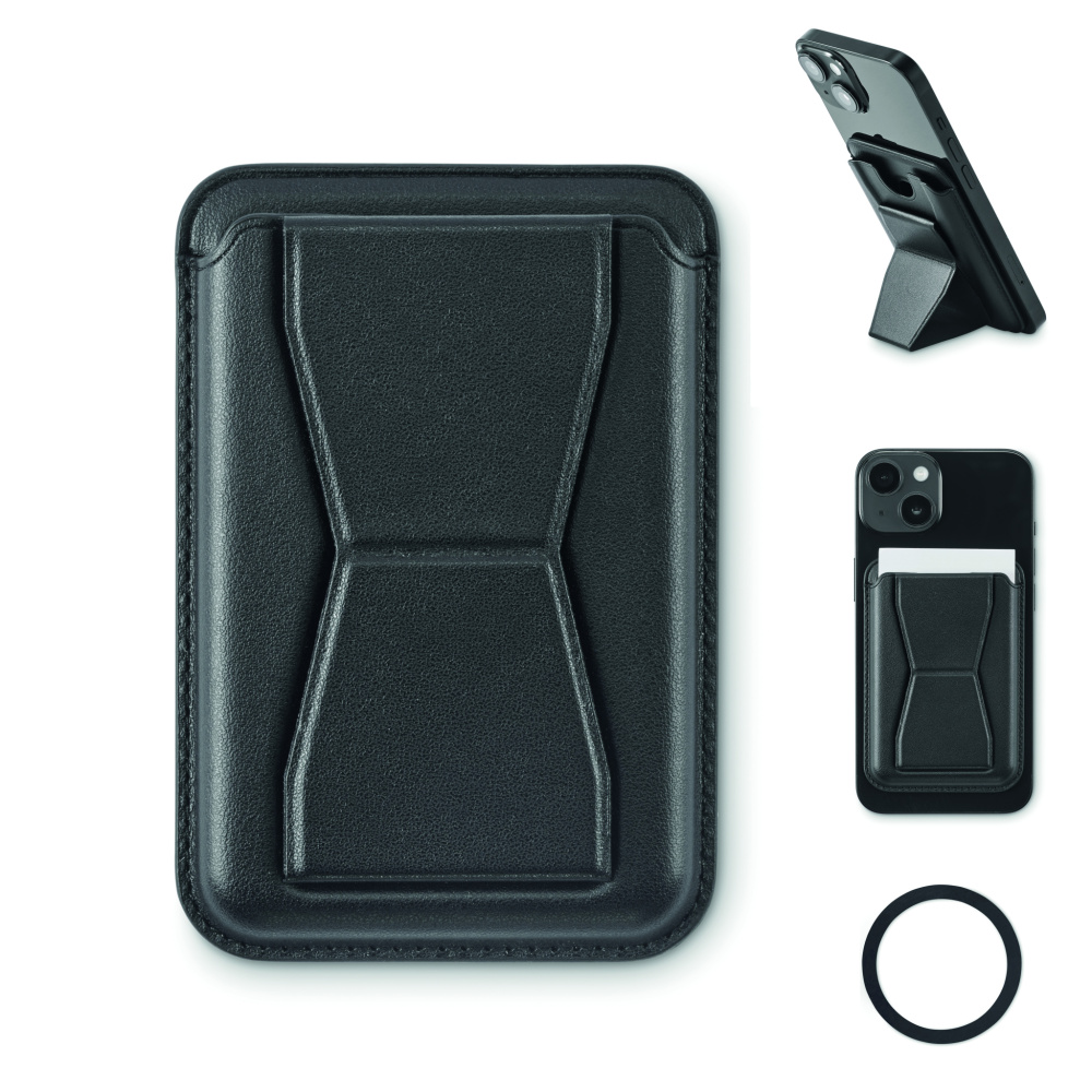 Логотрейд pекламные cувениры картинка: Magnetic PU cardholder