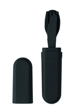 Лого трейд pекламные продукты фото: Cutlery set and case in PLA