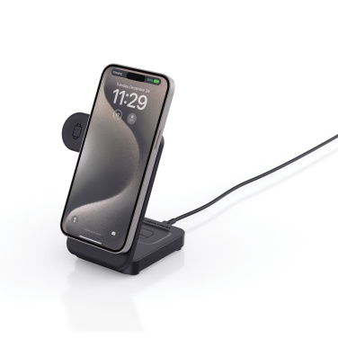 Логотрейд pекламные подарки картинка: Магнитное зарядное устройство Urban Vitamin Arcadia RCS из пластика 15 Вт 3-в-1