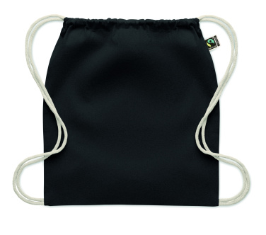 Лого трейд pекламные cувениры фото: Drawstring bag Fairtrade 180gr