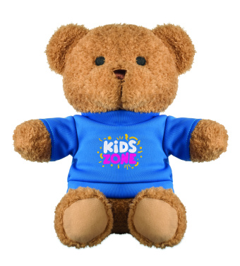 Логотрейд pекламные подарки картинка: Teddy bear with t-shirt 23 cm