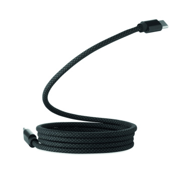 Логотрейд pекламные cувениры картинка: Braided magnetic cable in RPET