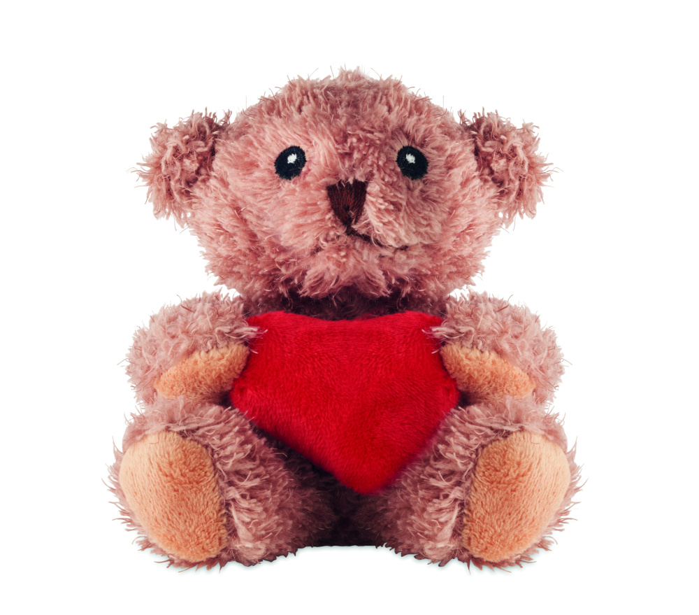 Логотрейд pекламные cувениры картинка: Teddy bear plush with heart