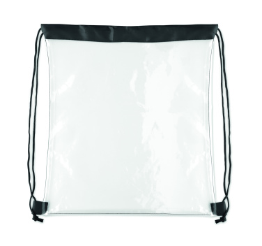 Логотрейд pекламные продукты картинка: Transparent drawstring bag