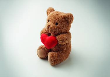 Логотрейд pекламные продукты картинка: Teddy bear with heart 23cm