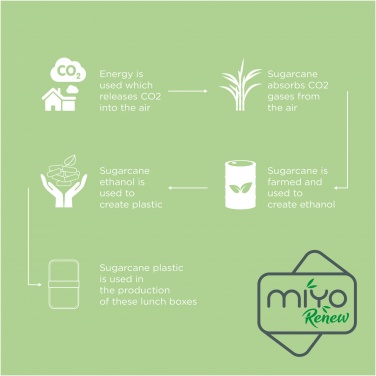 Logotrade reklamprodukter bild: MIYO Renew lunchlåda i dubbla lager